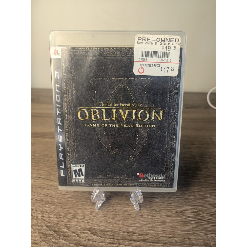 Elder Scrolls IV Oblivion Game of‎ the Year Edition PS3 Playstation 3 Bethesda